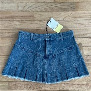 Kourt Blue Denim Mini Skirt